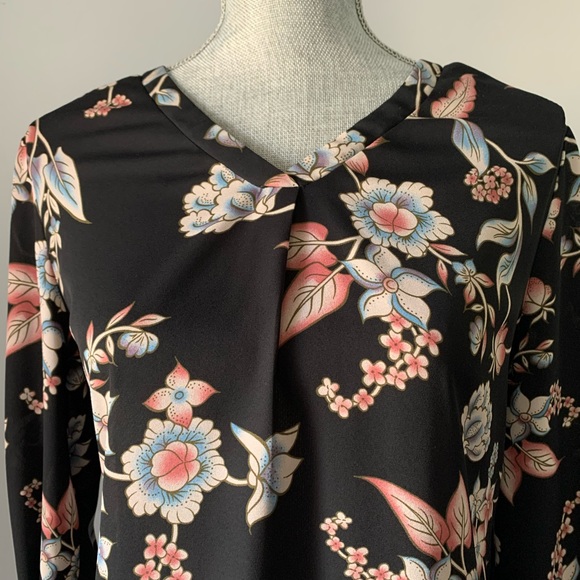 Floral Kimono style boho t-shirt dress - Picture 2 of 9